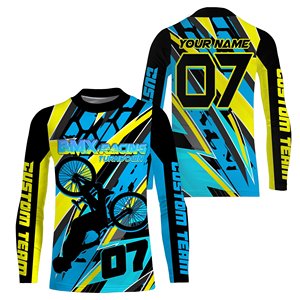 Maillots de cyclisme BMX imprimés sur mesure vêtements de sport pour adultes à manches longues - Product Image 6