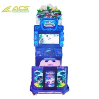 Simulateur de course de moto à monnayeur ACS en métal et fibre de verre, machine de jeu d'arcade commerciale pour enfants 110/220V
