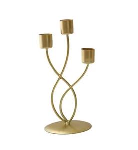 Bougeoir pour mariage et usage festif bougeoir en métal avec design contemporain forme élégante fabriqué artisanalement de haute qualité - Product Image 2