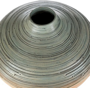 La mejor colección de jarrones de bambú hilado, tarros de velas de mimbre seguros naturales, Placas de vidrio, artículos decorativos para el suelo para flores - Product Image 5