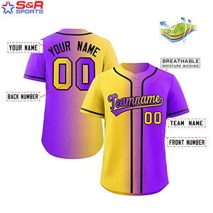 Jersey de béisbol El mejor diseño Jersey de béisbol personalizado El más nuevo Jersey de béisbol de impresión personalizado en blanco famoso - Product Image 2