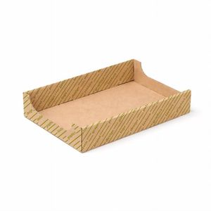 ถาดกระดาษสำหรับอาหารเรียกน้ำย่อยและอาหารทอดแบบปรับแต่งได้ เจ 14x23x4 ซม. - Product Image 2