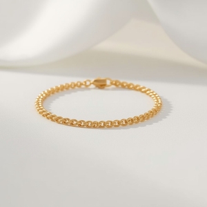 สร้อยข้อมือโซ่ทอง14K อันปราณีตสำหรับผู้หญิงเครื่องประดับมินิมอลแบบเรียบง่ายสำหรับผู้ผลิตเครื่องประดับทองแท้ในชีวิตประจำวัน - Product Image 4