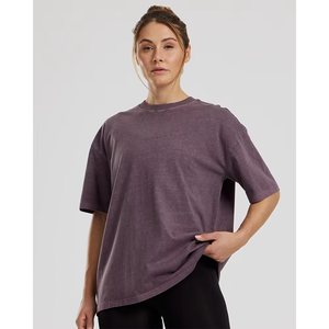 T-shirts décontractés d'été pour femmes en coton et polyester écologiques respirants à séchage rapide Double couche Confortables de haute qualité - Product Image 3