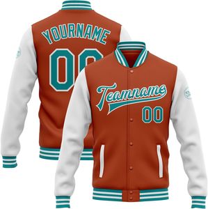 Vestes d'université élégantes avec boutons pression et patch personnalisé Combo laine et cuir pour vêtements de sport scolaires OEM - Product Image 1