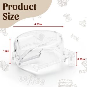 ฝาเครื่องบด DGB-500GLID สำหรับเครื่องบดกาแฟ Cuisinart อะไหล่ฝาปิดที่บดชัดเจนสำหรับการบด Cuisinart - Product Image 4