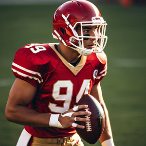 Camiseta personalizable de manga corta con cuello en V para hombre, Camisetas estampadas, sublimación transpirable, ropa de equipo de fútbol americano, diseños personalizados - Product Image 2