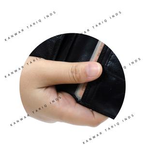 กระเป๋าใส่เหรียญแบบพับสามทบสำหรับผู้หญิงกระเป๋าสตางค์แบบสั้นมีซิปทำจากหนัง PU สำหรับใส่บัตร - Product Image 4