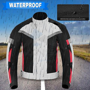 Veste en cuir pour homme à col montant, tendance automne, couleur contrastée, veste de motard, fermeture éclair intégrale, vêtement d'extérieur, argent - Product Image 4