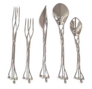 Fournisseur en gros Ensemble de couverts en acier Couverts à manche en métal fini moderne Couverts à usage domestique pour hôtels et restaurants - Product Image 3