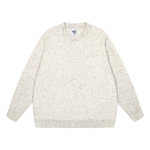 Sudadera en blanco con cuello redondo personalizada para hombre Sudaderas y sudaderas con capucha con logotipo personalizado antiarrugas para hombre - Product Image 1