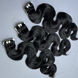 ผมต่อแบบลอนไม่ใช้สารเคมีมัดผมมนุษย์ที่ไม่ผ่านการ100% จากเวียดนาม - Product Image 2