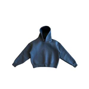 Sudadera con capucha en blanco de gran tamaño con diseño OEM de logotipo personalizado 600 GSM Sudadera con capucha con bordado 450 GSM Sudaderas con capucha de peso pesado para hombre - Product Image 1