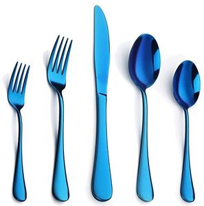 Vente flash : Ensemble de couverts en acier inoxydable doré classique et écologique, couteau, fourchette, cuillère pour utilisation au restaurant, nourriture de dessert - Product Image 6