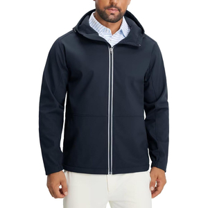 Blouson Bomber matelassé d'automne-hiver, doux, confortable, léger, respirant, vêtement d'extérieur, logo frontal, ajustable pour homme - Product Image 4