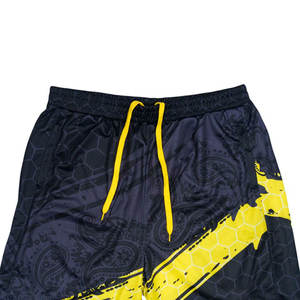 กางเกงขาสั้นผ้าโพลีเอสเตอร์100% สำหรับผู้ชายกางเกงขาสั้นตาข่ายพิมพ์ซับลิเมชันชั้นเดียวสำหรับยิมและชุดลำลองดีไซน์ใหม่2025 - Product Image 3