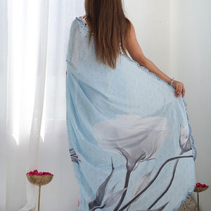 Fourniture directe d'usine de haute qualité meilleur design respirant saris de fête de mariage pour femmes bas quantité minimale de commande vêtements indiens et pakistanais - Product Image 6