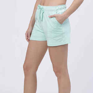 กางเกงขาสั้นเอวสูงสำหรับผู้หญิงกางเกงออกกำลังกายระบายอากาศลายการ์ตูนขนมขบเคี้ยวพิมพ์ลายตามสั่งได้ - Product Image 3