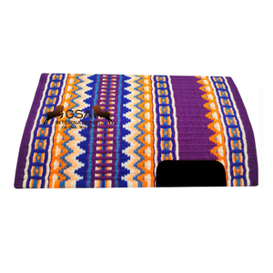 Manta de lana 100% neozelandesa para silla de montar / manta de exhibición / almohadilla de exhibición, tejida firmemente, duradera y cómoda para montar a caballo - Product Image 1