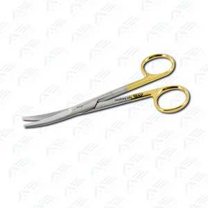 กรรไกรผ่าตัดมืออาชีพ Mayo แบบโค้ง ทำจากสแตนเลส ขนาด 6.75 นิ้ว คุณภาพสูง - Product Image 3