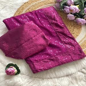 สินค้ามาใหม่ล่าสุดดูสง่างามพิเศษ georgette กับ Saree ปักเลื่อมจากซัพพลายเออร์ surat - Product Image 1