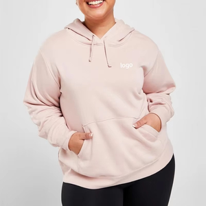 Sudaderas con Capucha de Invierno para Mujer, Tallas Grandes, Venta al Por Mayor de Fábrica, Personalización con Logotipo Bordado, Manga Larga, Estilo Holgado - Product Image 1