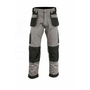 Men Hi Visibility <b>Work</b> Pants Multi Pocket <b>Cargo</b> Trousers Breathable Flame Retardant Industrial Uniform for Construction - Product Image 2