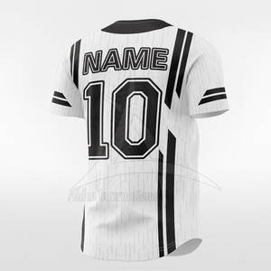 Maillot de baseball pour homme adulte à col rond personnalisable de haute qualité 100% polyester, séchage rapide, respirant, confortable - Product Image 5