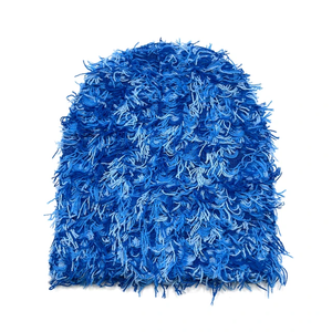 Nuevo gorro rojo borroso de punto personalizado, gorros cálidos de invierno, gorro de pescador, gorro desgastado, gorro de calavera para hombres y mujeres, gorros, gorro de reloj - Product Image 1