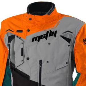 Veste matelassée orange pour homme à capuche Vêtement d'hiver matelassé Fermeture éclair Léger Isolé Veste décontractée - Product Image 3