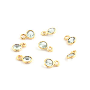 ชุดเครื่องประดับทองชุบ BT ควอตซ์แบบห่วงเดียว,ชุดเครื่องประดับ Diy แบบเลือกได้รอบเล็กๆล็อต20ชิ้น - Product Image 6