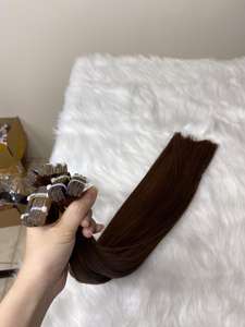 Extensiones de Cabello Remy Virgen de Alta Calidad, 8 Pulgadas, Frontal de Encaje HD, Color Piano, Doble Trama, Cabello Liso - Product Image 6