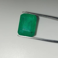 HAYAAT GEMS - Esmeralda Zambiana Natural Tratada con Calor de 10.90 Quilates, Corte Octogonal, 16x12 mm, para Anillo, Color Verde