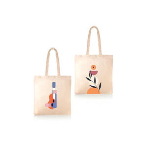 กระเป๋าผ้าคอตตอนแท้พิมพ์ลาย100% สำหรับใช้ในสำนักงานหรือช้อปปิ้ง - Product Image 3