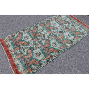 พรมวินเทจ 3.2x6.5 ฟุต สีแดงเขียวลายทาง พรมขนสัตว์ตุรกี - Product Image 3