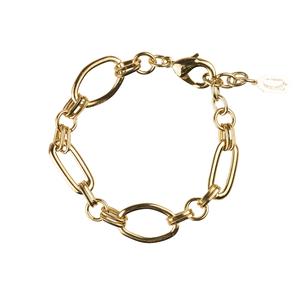 Bracelet chaîne artisanal pour femme, fabriqué en Italie, plaqué or 18 carats - Product Image 1