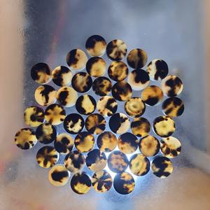 Botones en Blanco de Cuerno de Búfalo Negros, Ecológicos, Hechos a Mano, Diseños Sencillos para Arte y Coleccionismo - Product Image 4