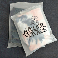 Sacs d'emballage pour vêtements personnalisés en CPE, PE, EVA, avec fermeture éclair, transparents, givrés, mats, refermables, pour vêtements et accessoires, OEM/ODM