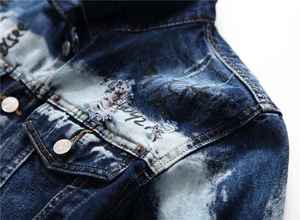 Venta caliente Nueva llegada Chaquetas de mezclilla personalizadas para hombres-Estilo casual con detalles de botones Tela transpirable Servicio OEM - Product Image 6