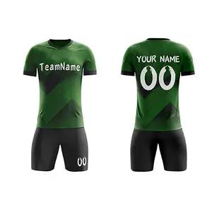 团队名称100% 聚酯定制团队服装带标志足球服供应商最高质量批发价