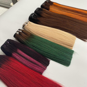 Hot Trend Color Super Double Raw Straight Machine Weft Ombre <b>Blonde</b> With Dark Roots <b>Light</b> <b>Blonde</b> <b>Hair</b> Bundle Free Sample Cheap! - Product Image 4