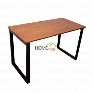 Table à manger BNVCN78007-1m2x60cm avec pieds en fer de 25x50mm, bois de caoutchouc de haute qualité, finition chêne clair - Product Image 2