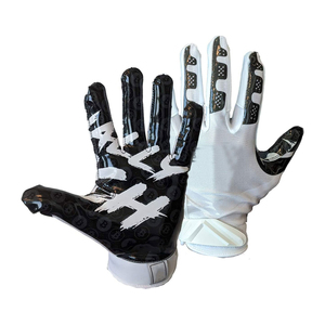 Nouveauté Gants de receveur de football américain sur mesure professionnels en cuir synthétique Poignée personnalisée Entraînement Jeux - Product Image 3