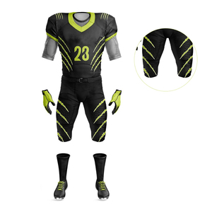 Prix de gros, nouveau design, uniforme de football américain pour adultes, manches courtes, 100% polyester, articles en stock - Product Image 5