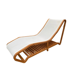 Sunrise Rotin Sun Lounger Chaises pliantes d'extérieur pour la plage et la piscine Lit de soleil en rotin en bois de haute qualité - Product Image 1