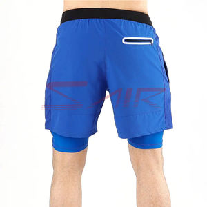 Men's Mid Gym Shorts High Quality Quick Dry Compression Solid <b>Pattern</b> <b>Tight</b> Fit Elastic Closure Eco-Friendly Canvas Plain Dyed - Product Image 6
