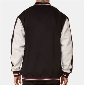 Blouson universitaire homme personnalisé de haute qualité, style streetwear, hiver, manches brodées, logo frontal, imperméable - Product Image 3