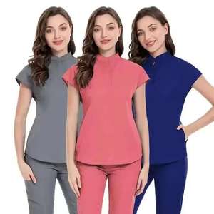Nouveaux uniformes d'infirmière pour femmes, design tendance, uniformes médicaux élégants pour femmes, uniformes d'infirmière personnalisés, ensembles d'uniformes médicaux - Product Image 2