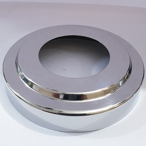 Rampes d'escalier extérieur à une étape de qualité supérieure Rampes Design moderne Couvercle de bride en acier inoxydable Matériau métallique - Product Image 4