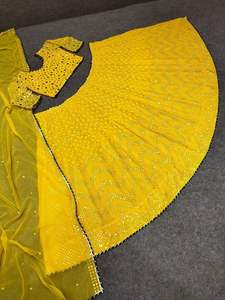 Lehenga choli-tela con estampado Digital para mujeres, tela de alta calidad con diseño de telas de la India - Product Image 2